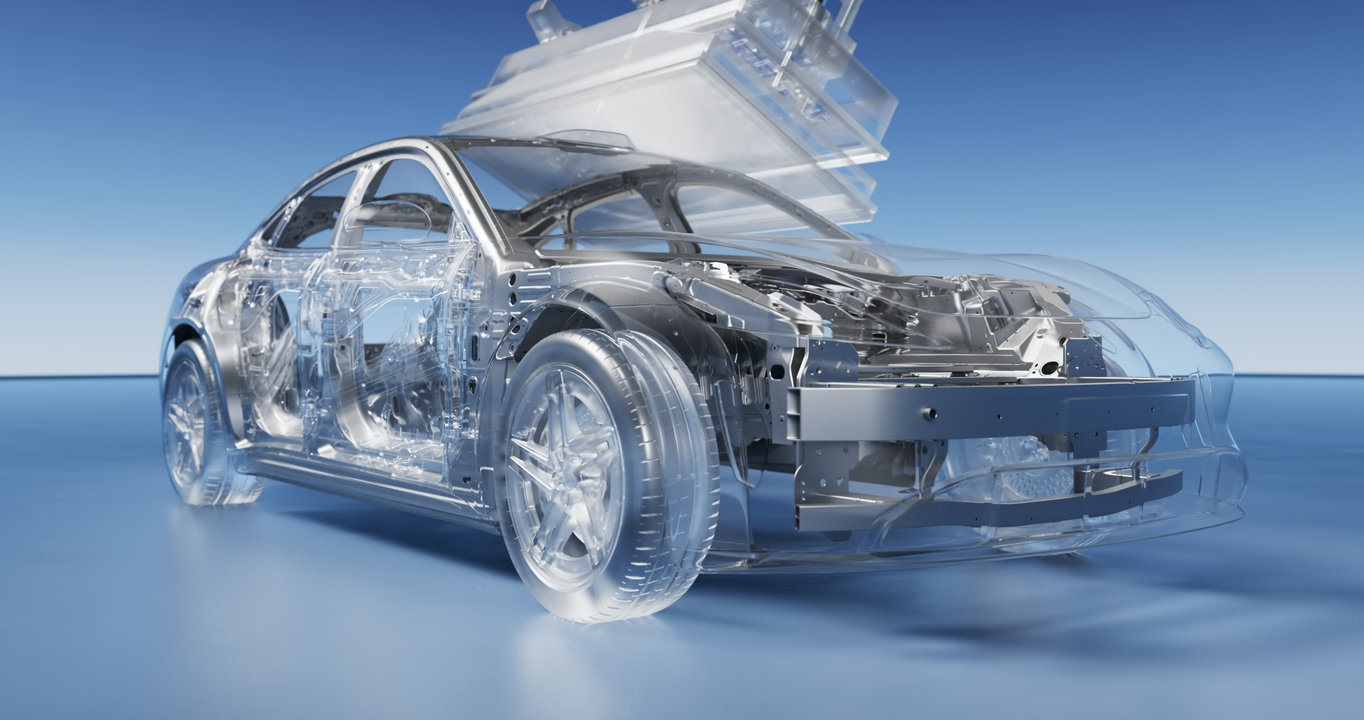 Interior view of the SAIC Z7-Z7T, revealing its crash-resistant structure.