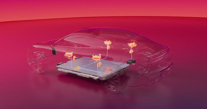 Rendering of the SAIC Z7 battery, demonstrating its battery safety.