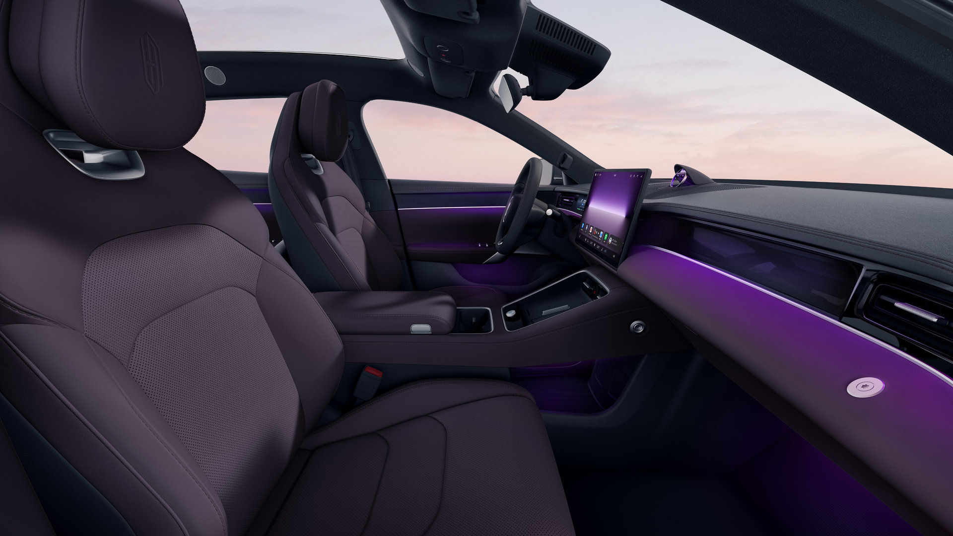 SAIC Z7-Z7T Purple Interior