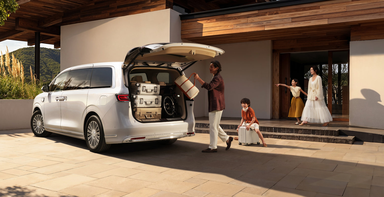 Luxeed V9 892L Ultra-Large Trunk Loading Space